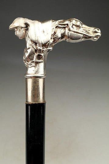 Wandelstok - .925 zilver, Antiek en Kunst