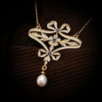 Zonder minimumprijs - Ketting met hanger - 8 karaat Zilver,