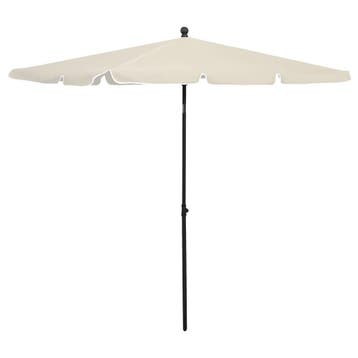 vidaXL Parasol met paal 210x140 cm zandkleurig, Verzenden, Nieuw