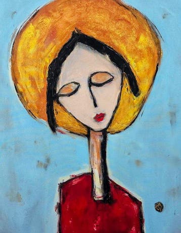 Arvydas Gaiciunas (Retne) - Bao N-8 (XL) — Contemporary, Antiek en Kunst, Kunst | Schilderijen | Modern