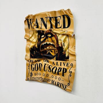 Soyz Bank (1988) - God Usopp – Wanted – 500,000,000 Berries, Antiek en Kunst