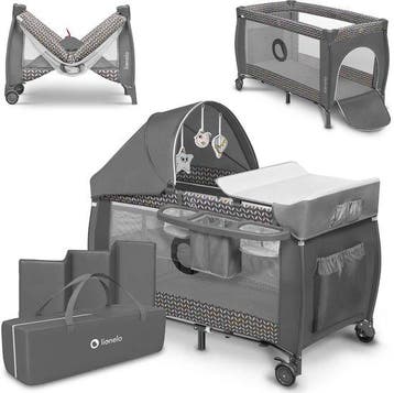 Lionelo Sven Plus 2in1 Meegroeibed & Campingbedje - 127x6..., Kinderen en Baby's, Verzenden, Nieuw