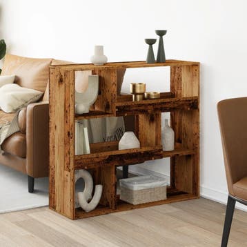 vidaXL Kamerscherm 100x33x94,5 cm bewerkt hout oud, Verzenden