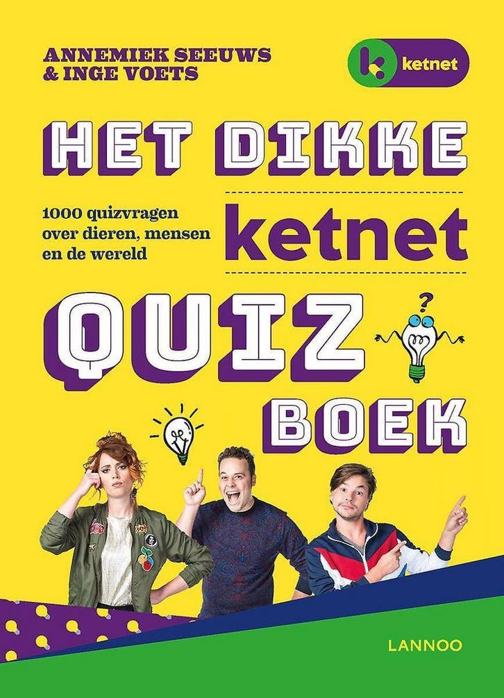 Het dikke Ketnet quizboek 9789401443036 Annemiek Seeuws, Livres, Livres pour enfants | Jeunesse | 10 à 12 ans, Envoi