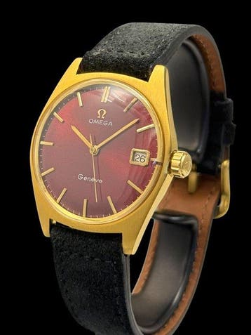 Omega - Geneve-Burgundy Dial-cal.610 - Heren - 1960-1969, Nieuw