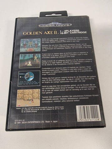 Sega - Mega Drive - Golden Axe II Boxed - Videogame - In