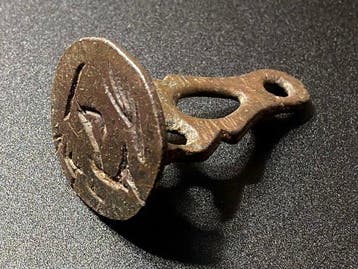 Islamique Bronze intact, encore portable, sceau personnel