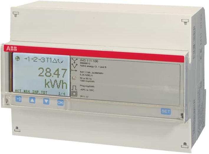 ABB Systeem Pro M Compacte Elektriciteitsmeter -, Bricolage & Construction, Électricité & Câbles, Envoi