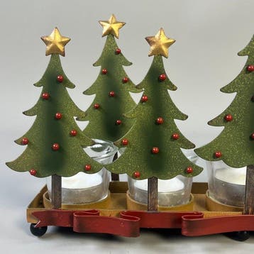 Kaarsenhouder Christmas - Metalen Waxinelichthouder