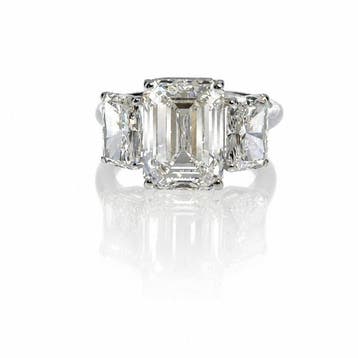 Zonder minimumprijs - Ring - 14 karaat Witgoud - 7.15ct. tw., Nieuw