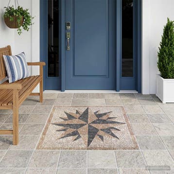 vidaXL Mosaic Tegels Wind Patroon Meerkleurig 120 x 120 cm, Verzenden, Nieuw