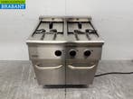 Friteuse double Combisteel en acier inoxydable 2 x 18 litres, Verzenden