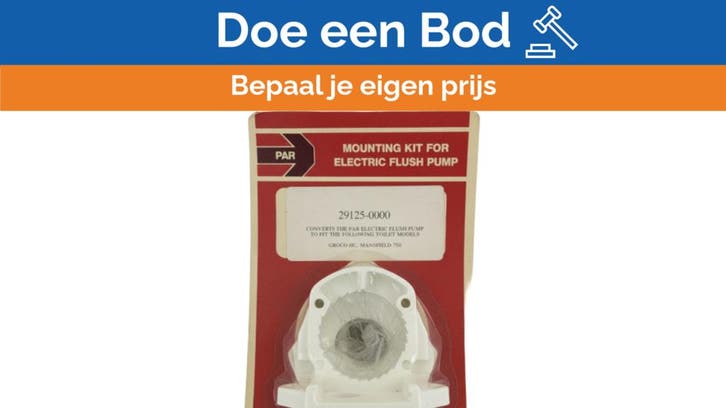 Bieden: Jabsco 29125-0000 Par Mounting Kit for, Watersport en Boten, Bootonderdelen, Ophalen of Verzenden