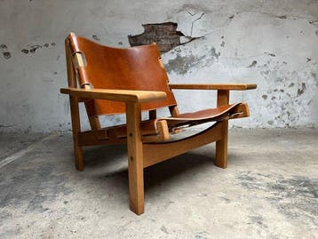 Mobel - Kurt Ostervig - Fauteuil - Cuir, Chêne - Chaise de, Antiquités & Art