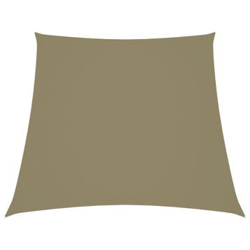 vidaXL Zonnezeil trapezium 2/4x3 m oxford stof beige, Verzenden, Nieuw