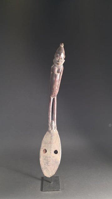 Houten gitaar - Mangbetu - DR Congo (Zonder minimumprijs)