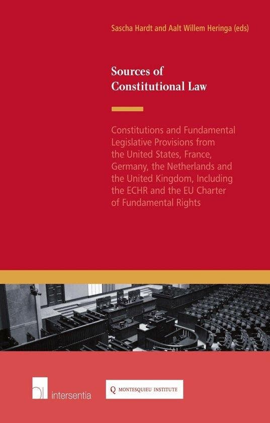 Sources of Constitutional Law 9781780682679 Sascha Hardt, Livres, Langue | Anglais, Envoi