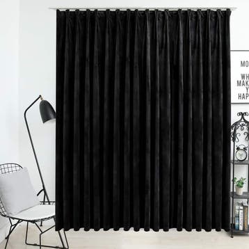 vidaXL Gordijn verduisterend met haken 290x245 cm fluweel, Verzenden, Nieuw