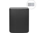 Brabantia Bo Touch Bin - Prullenbak - 2 x 30 liter -, Verzenden, Zo goed als nieuw