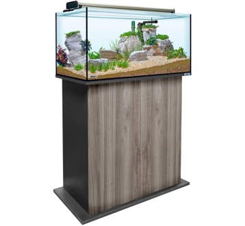 Aquatank 82x40x40cm aquarium + meubel gray oak, Dieren en Toebehoren, Ophalen of Verzenden, Nieuw, Leeg aquarium