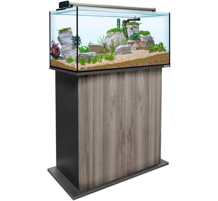 Aquatank 82x40x40cm aquarium + meubel gray oak, Dieren en Toebehoren, Vissen | Aquaria en Toebehoren, Leeg aquarium, Nieuw, Ophalen of Verzenden