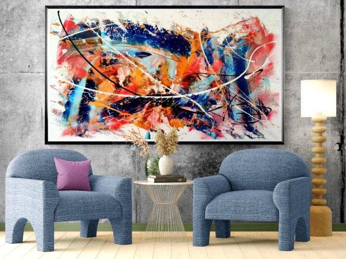 Luc Mora - Blue eyes - XXL, Antiek en Kunst, Kunst | Designobjecten