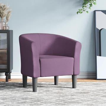 vidaXL Kuipstoel stof paars, Huis en Inrichting, Fauteuils, Verzenden, Nieuw