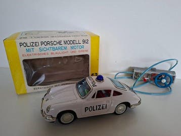 Bandai - Blikken speelgoed - Polizei Porsche Modell 912 -, Antiek en Kunst