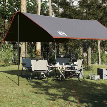 vidaXL Kampeerluifel waterdicht 430x380x210 cm grijs en, Verzenden