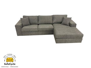 Hoekzetel grijs in stof, hoek R – overstock, Verzenden, Nieuw