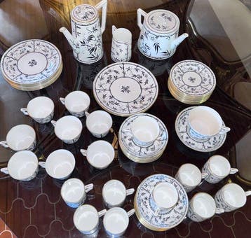 Hammersly - Hammersly - Tafelservies (63) - Zwart Bamboe -, Antiek en Kunst