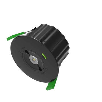 LED - in/opbouw - noodverlichting - | - adraste - | - zwart, Verzenden, Nieuw