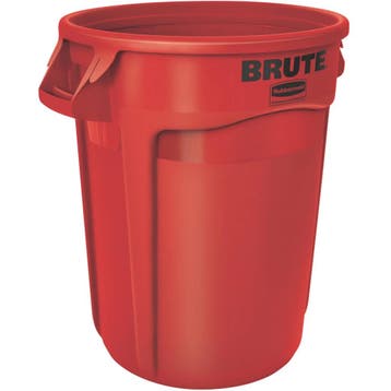 Afvalbak | BRUTE | Kunststof | Rood | 121.1L | Open |, Verzenden