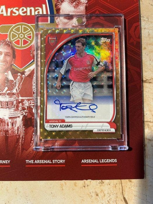 Topps Tony Adams Auto 1/1 Gold - Arsenal - 1 Card - Near, Verzamelen, Stickers