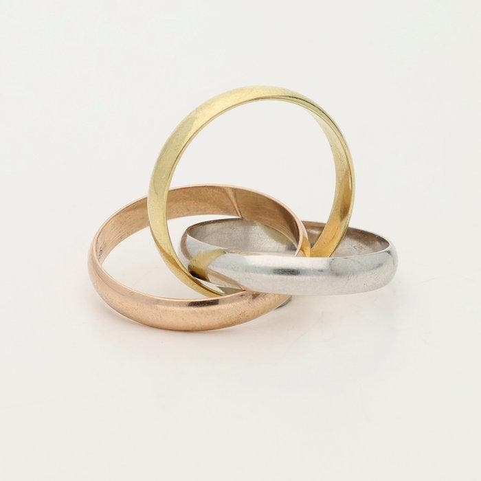 Ring - 14 karaat Geel goud, Witgoud, Roségoud, Bijoux, Sacs & Beauté, Bagues
