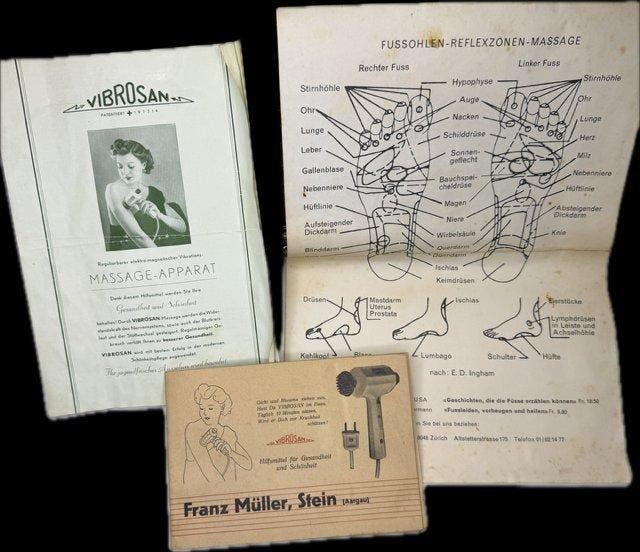 Anatomisch model - Bakeliet - 1950-1960 - Vibrosan, Antiek en Kunst, Antiek | Wandborden en Tegels