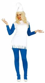 Blauwe Kabouter Kostuum Dames, Verzenden, Nieuw