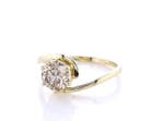 Ring - 14 karaat Geel goud - 1.05ct. tw. Diamant (Natuurlijk
