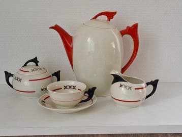 Mitterteich - Service à café (5) - Porcelaine - Service à, Antiek en Kunst