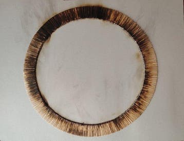 Bernard Aubertin (1934-2015) - Dessin de feu Circulaire,