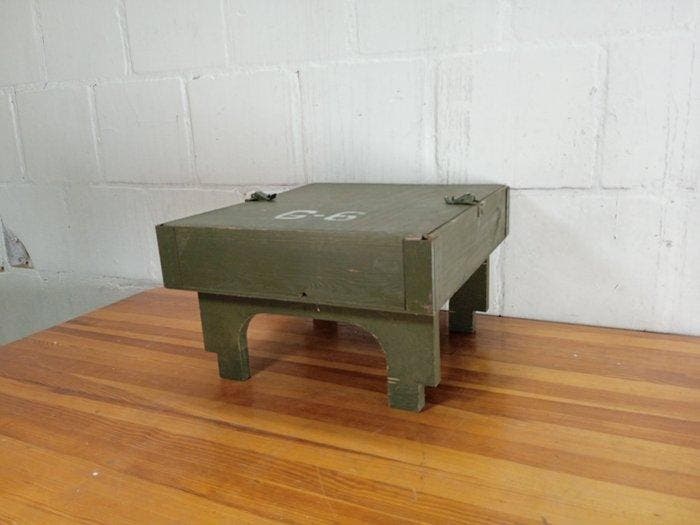 Console - Table de campagne médicale militaire polonaise, Antiquités & Art, Antiquités | Assiettes décoratives & Carrelages