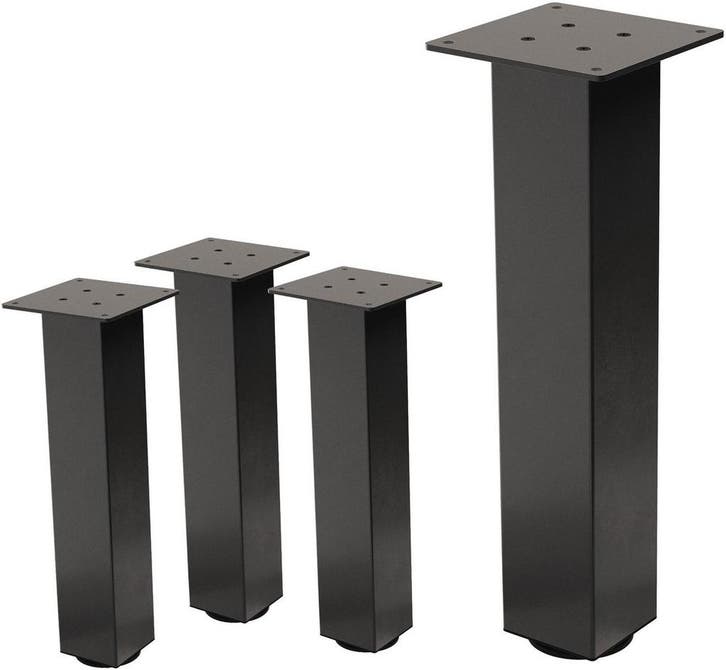 Tafelpoten - Metaal - Set van 4 - 42 cm - Donkergrijs - ML-D, Huis en Inrichting, Tafelonderdelen, Nieuw, Verzenden