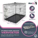 MaxxPet Hondenbench met Plaid - Zwart - Incl. Plaid - 107..., Ophalen of Verzenden, Nieuw