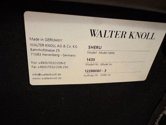 Walter Knoll - Chaise - Sheru - Textile, Acier, Antiquités & Art, Art | Objets design