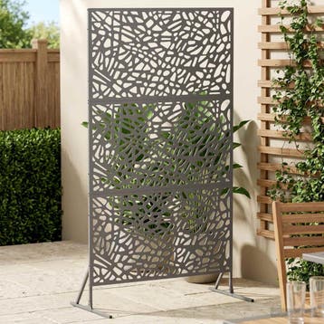 vidaXL Privacyscherm 100 x 50 x 180 cm Staal Antraciet, Jardin & Terrasse, Verzenden