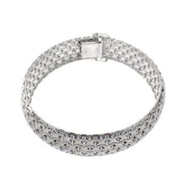 Exclusieve witgouden schakelarmband, Ophalen of Verzenden, Gebruikt, Goud, Goud