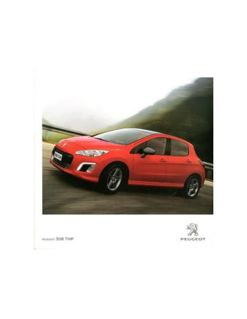 2012 PEUGEOT 308 THP BROCHURE PORTUGEES, Nieuw