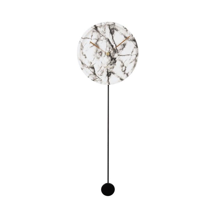 Karlsson Wandklok Pendule Longue wit | Retourdeal 21%, Huis en Inrichting, Woonaccessoires | Klokken, Verzenden