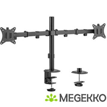 Gembird MA-D2-01 flat panel bureau steun 81,3 cm (32 ) Zwart, Verzenden, Nieuw