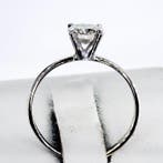 Zonder minimumprijs - Verlovingsring - 14 karaat Witgoud -